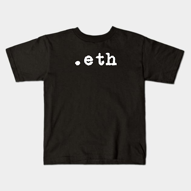 ETH - Ethereum Cryptocurrency Kids T-Shirt by CryptoHunter